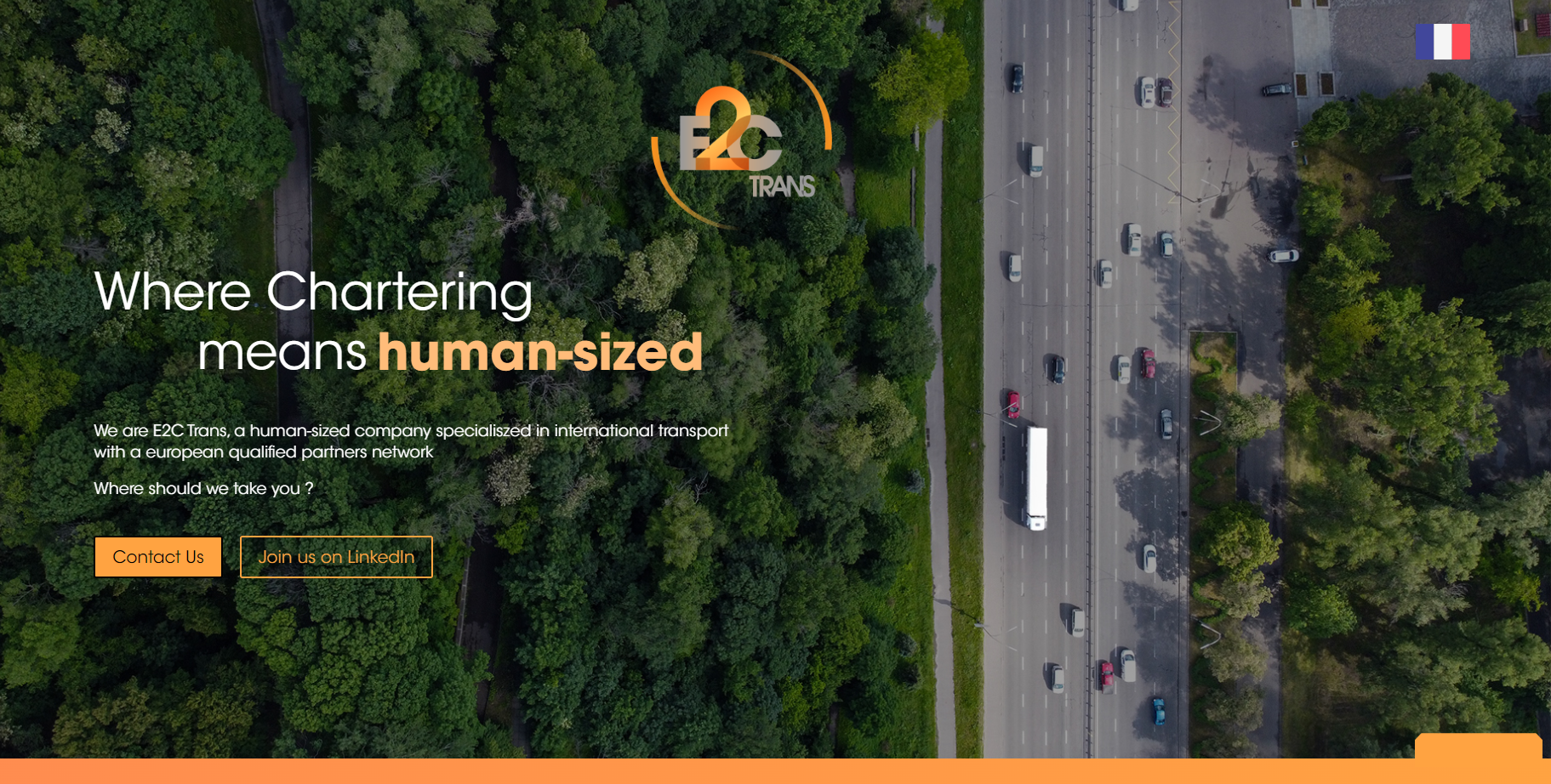 Site internet de l'entreprise E2C Trans
